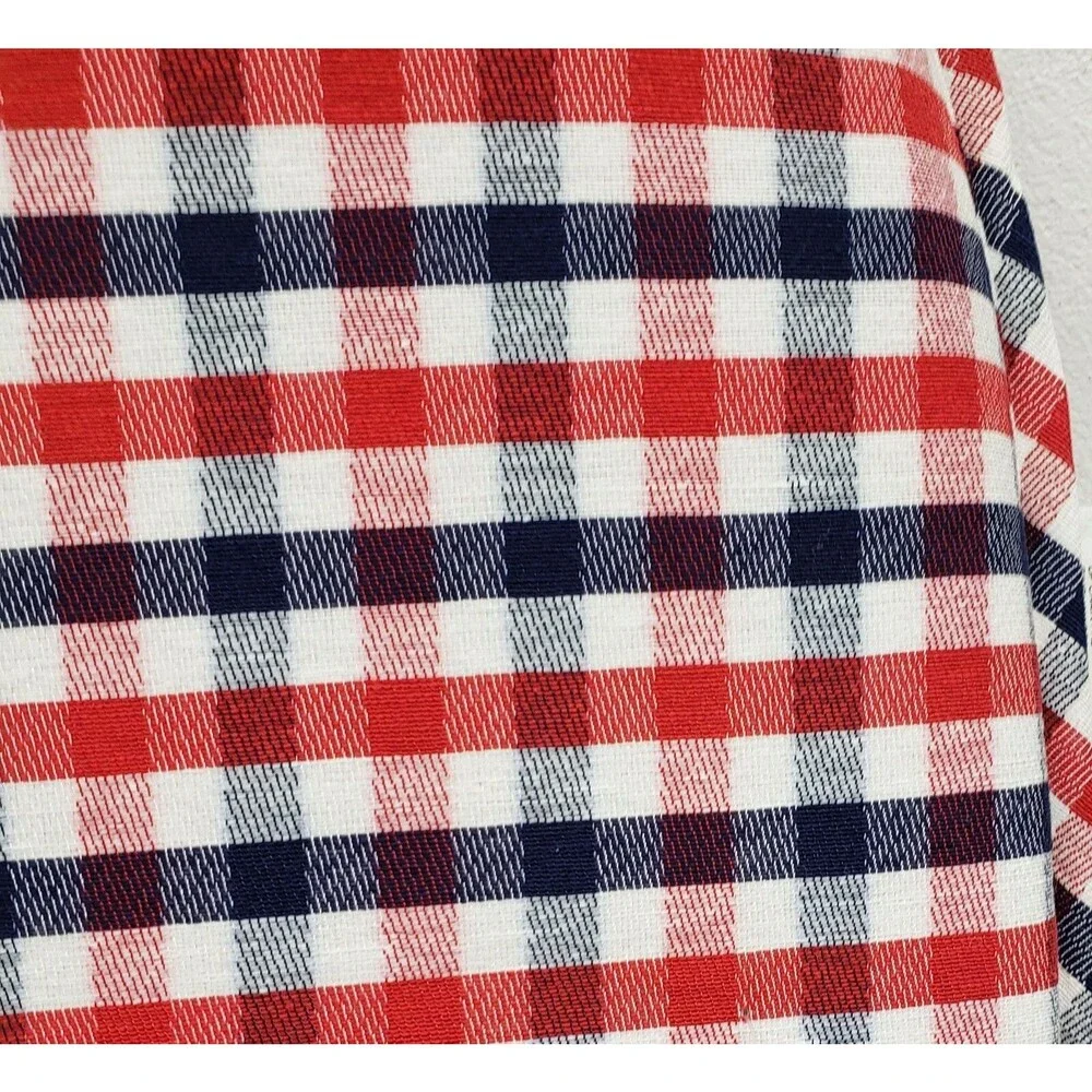 SET OF 2 CHAIR GRIPPER PADS IN LINEN, PATRIOTIC COLORS,RED,BLUE & WHITE,ClearVu